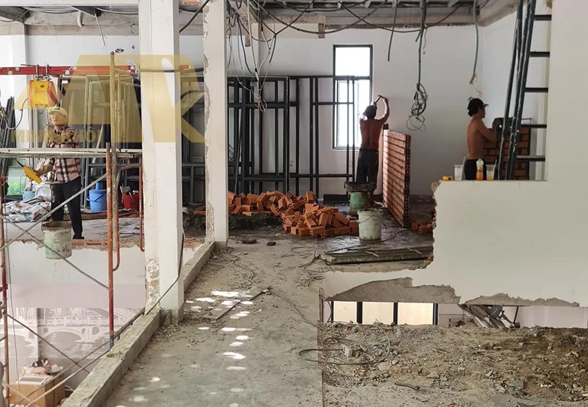 Sửa chữa quán cafe quận 8 - Lộ Thiên - Hình ảnh công trình - Xây dựng Minh Khôi