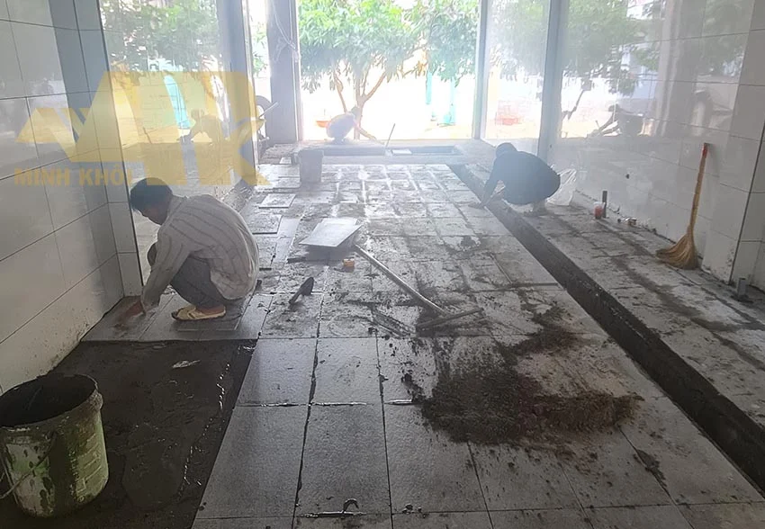 Sửa chữa quán cafe quận 8 - Lộ Thiên - Hình ảnh công trình - Xây dựng Minh Khôi