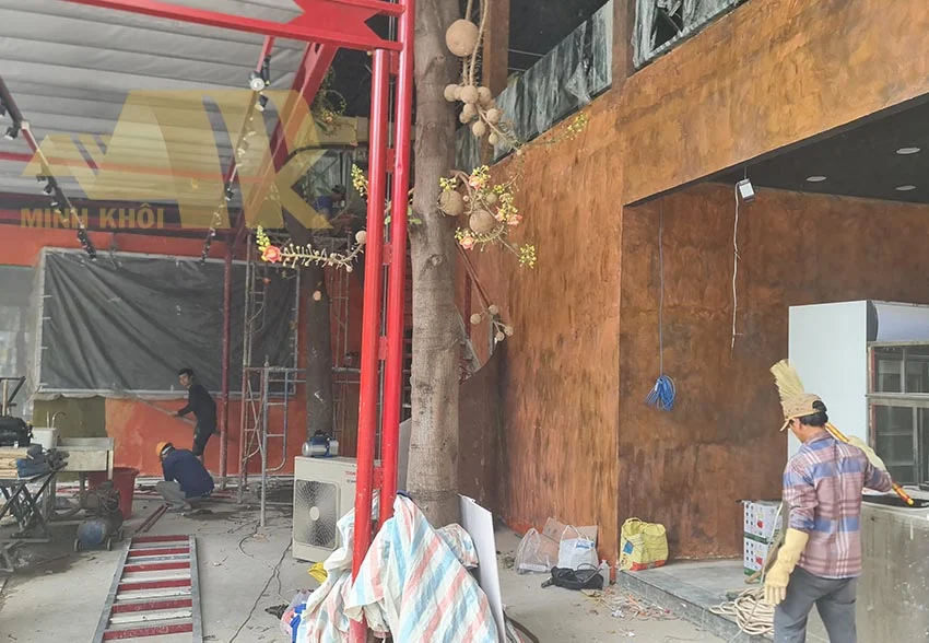 Sửa chữa quán cafe quận 8 - Lộ Thiên - Hình ảnh công trình - Xây dựng Minh Khôi