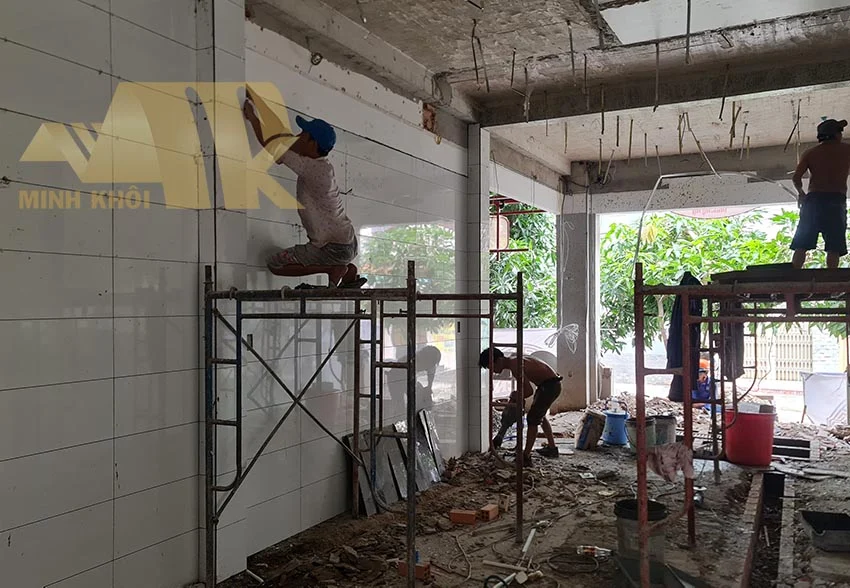 Sửa chữa quán cafe quận 8 - Lộ Thiên - Hình ảnh công trình - Xây dựng Minh Khôi