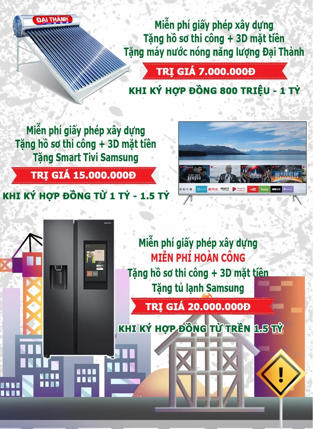 Chương trình khuyến mãi - Hình ảnh công trình - Xây dựng Minh Khôi