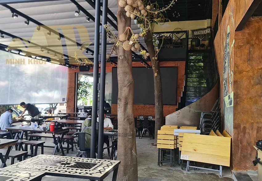 Sửa chữa quán cafe quận 8 - Lộ Thiên - Hình ảnh công trình - Xây dựng Minh Khôi