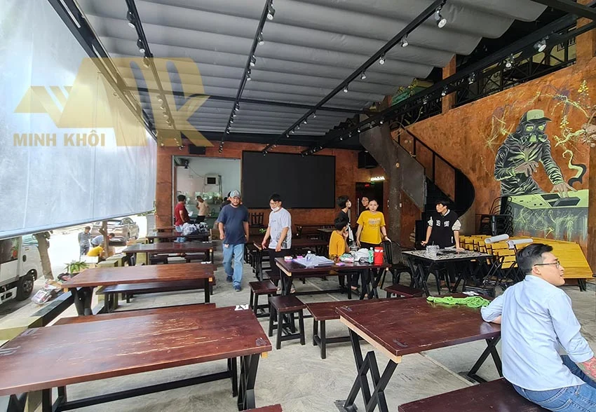Sửa chữa quán cafe quận 8 - Lộ Thiên - Hình ảnh công trình - Xây dựng Minh Khôi
