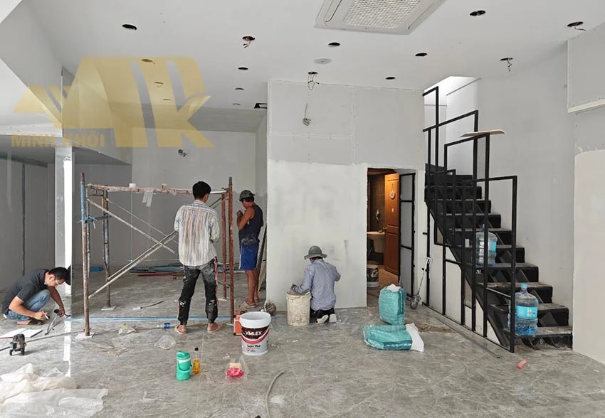 Thi công showrom Lilygroup CN 13 TP Thủ Đức - Hình ảnh công trình - Xây dựng Minh Khôi