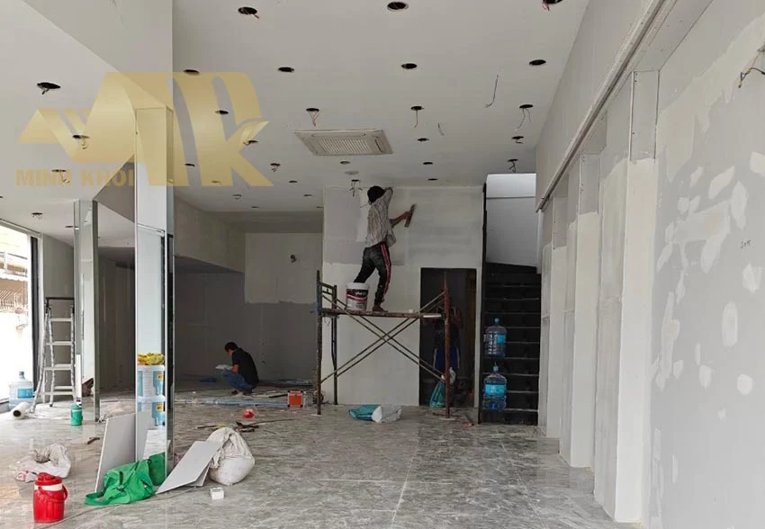 Thi công showrom Lilygroup CN 13 TP Thủ Đức - Hình ảnh công trình - Xây dựng Minh Khôi