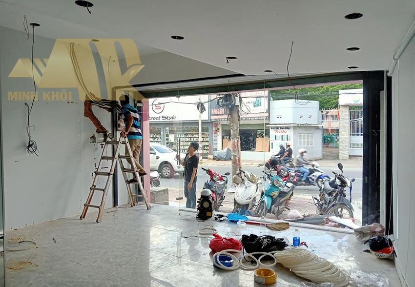 Thi công showrom Lilygroup CN 13 TP Thủ Đức - Hình ảnh công trình - Xây dựng Minh Khôi
