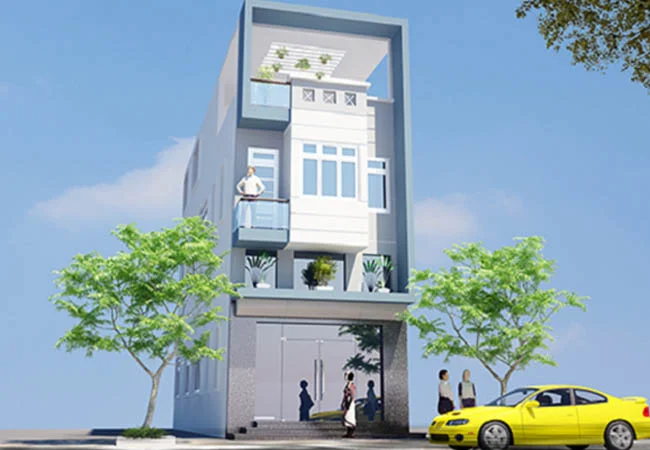 Mẫu nhà phố đẹp - Giải pháp công năng và không gian - Xây dựng Minh Khôi